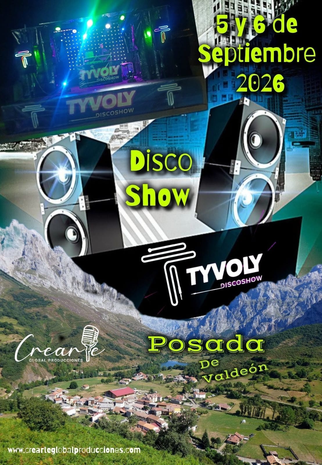 macro disco Tyvoly Discoshow Posada de Valdeón 2026
